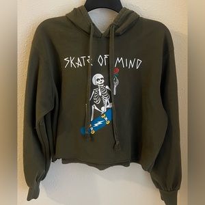 Mighty Fine Cropped Hoodie Size XL